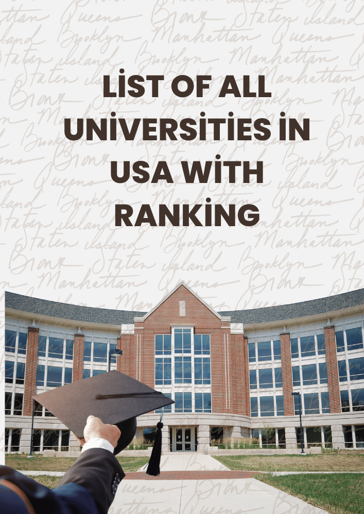 List of All Universities in USA with Ranking